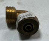 Codo bronce macho 18 mm x 1/2 macho