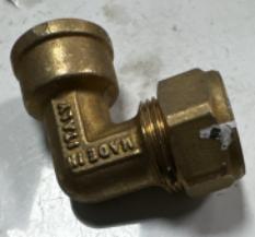 Codo bronce hembra 12 mm x 1/2 hembra codo bronce